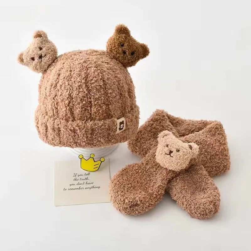 Baby Hat and Scarf for Girls Boys