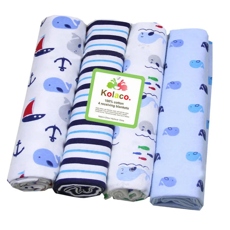 4pcs/pack 100% Cotton Swaddle