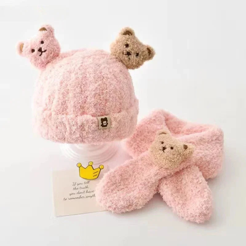 Baby Hat and Scarf for Girls Boys