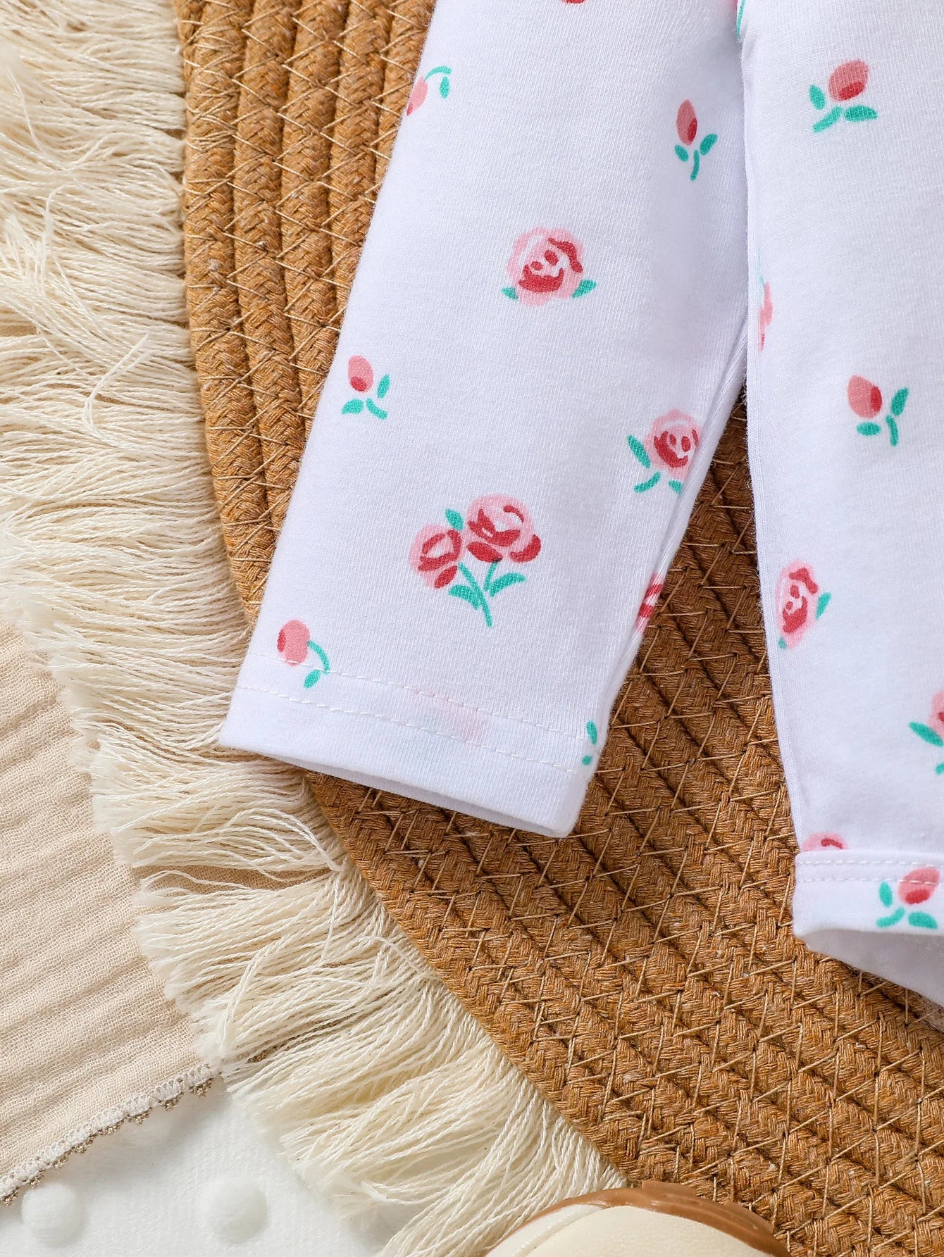 3Pcs Baby Girl Romper Set with headband