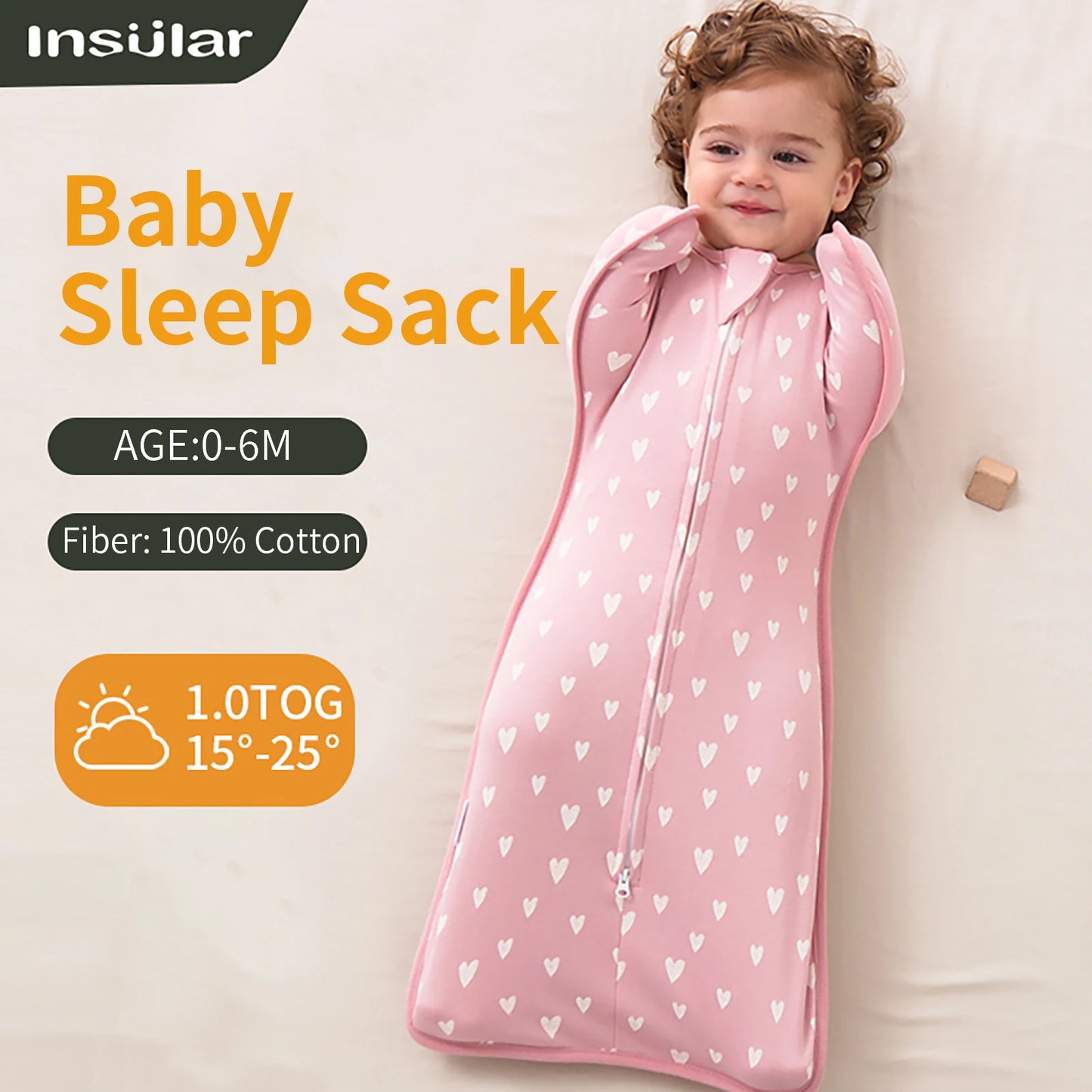 Baby Swaddle, cotton soft on skin