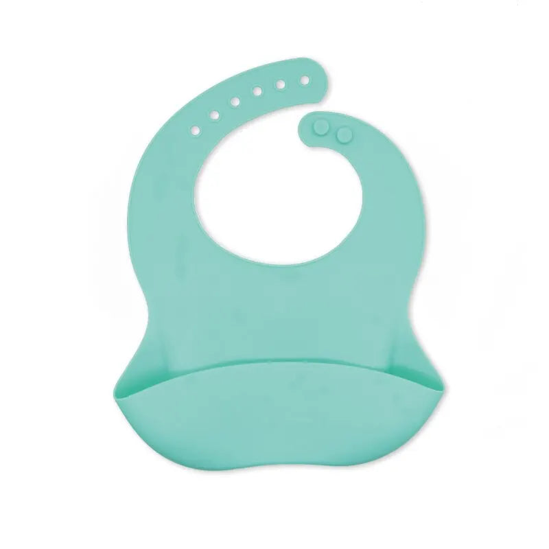 Waterproof Baby Bibs - Adjustable Soft Silicone