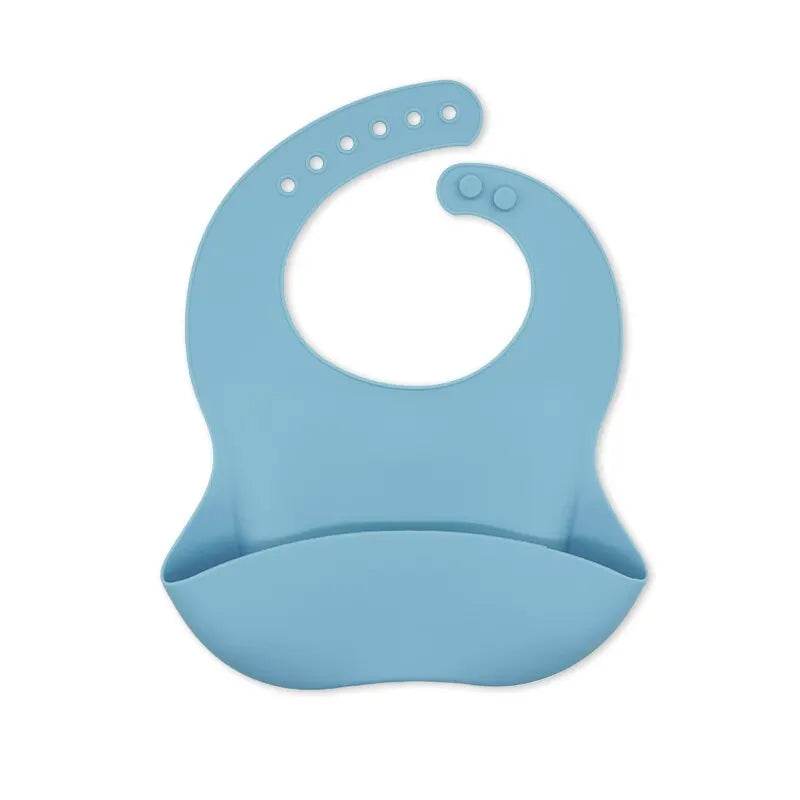 Waterproof Baby Bibs - Adjustable Soft Silicone