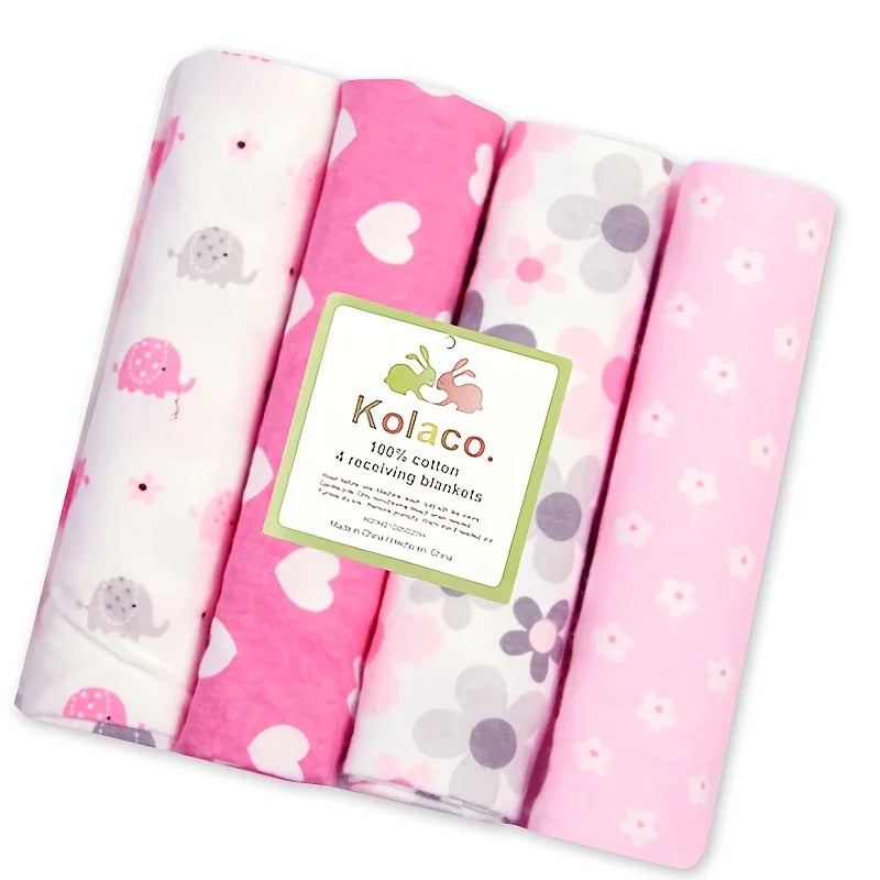 4pcs/pack 100% Cotton Swaddle