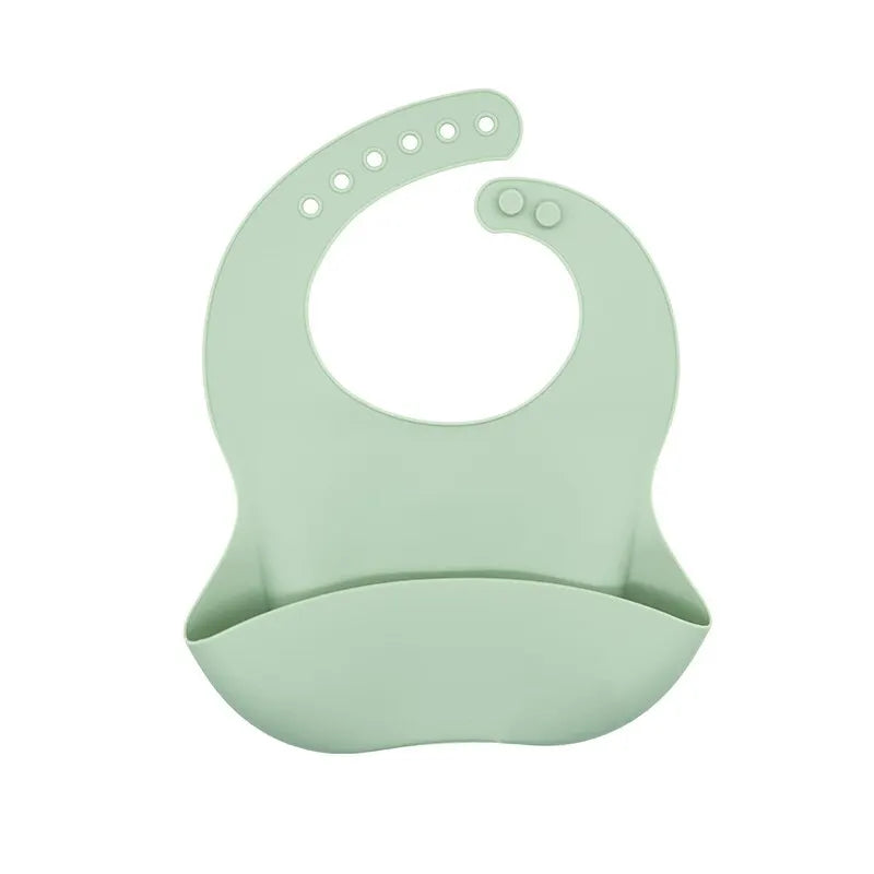 Waterproof Baby Bibs - Adjustable Soft Silicone