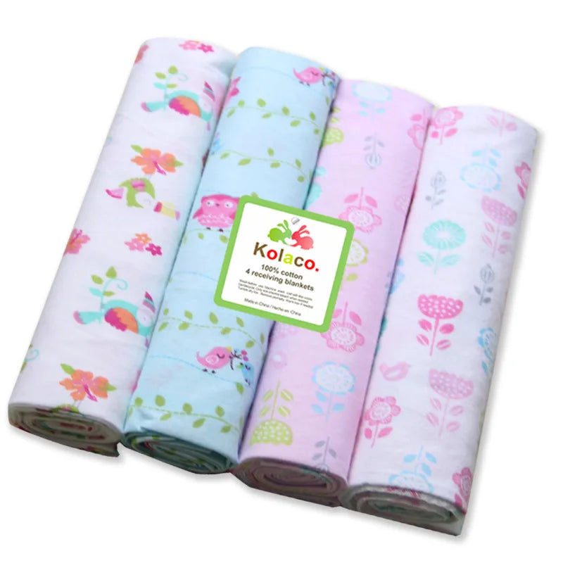 4pcs/pack 100% Cotton Swaddle