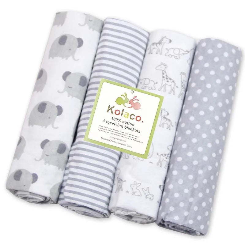 4pcs/pack 100% Cotton Swaddle
