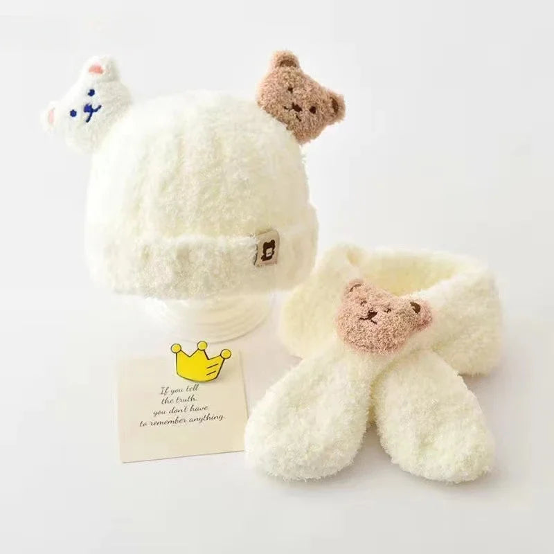 Baby Hat and Scarf for Girls Boys