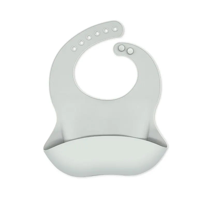 Waterproof Baby Bibs - Adjustable Soft Silicone