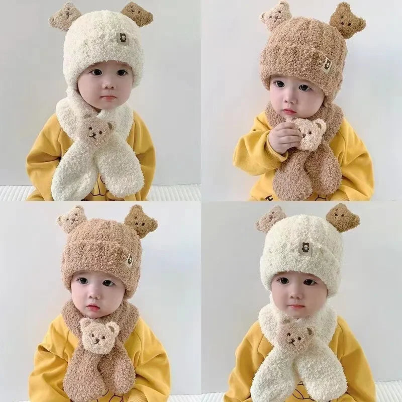 Baby Hat and Scarf for Girls Boys