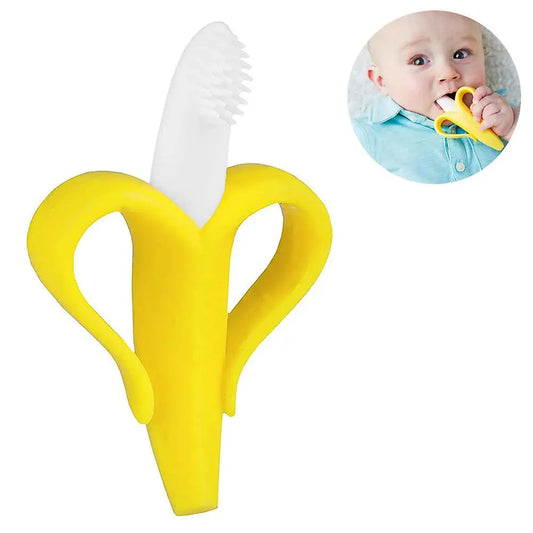 Banana Baby Teether and Toothbrush BPA Free