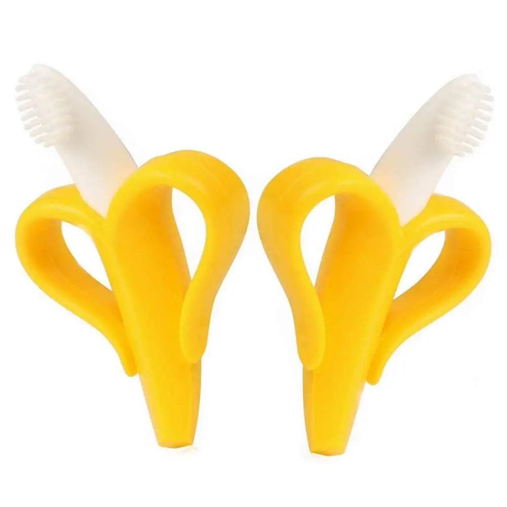 Banana Baby Teether and Toothbrush BPA Free