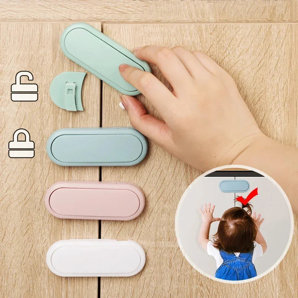 5pcs Children's Drawer Safety Anti Pinch Latch