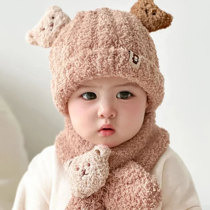 Baby Hat and Scarf for Girls Boys